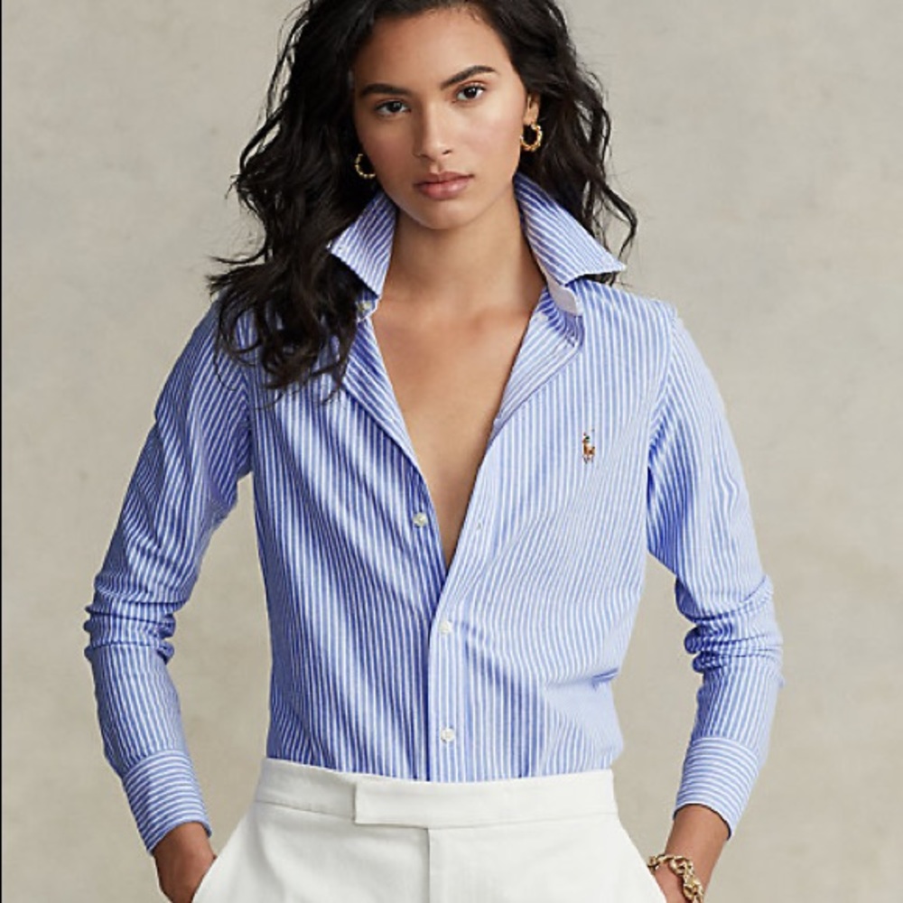 Polo Ralph Lauren Button Up Long Sleeve Shirt Size 10
